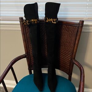 Stuart Weitzman Black Heeled Boots